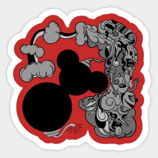 bomb doodle art Sticker